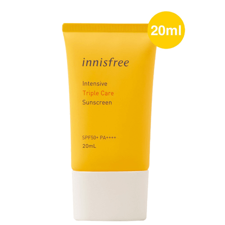 Innisfree,Innisfree Intensive Triple Sunscreen SPF50 pa+++  20ml,Innisfree Intensive Triple Sunscreen,รีวิว Innisfree Intensive Triple Sunscreen,Innisfree Intensive Triple Sunscreen ราคา,Innisfree Intensive Triple Sunscreen ดียังไง,กันแดด innisfree,